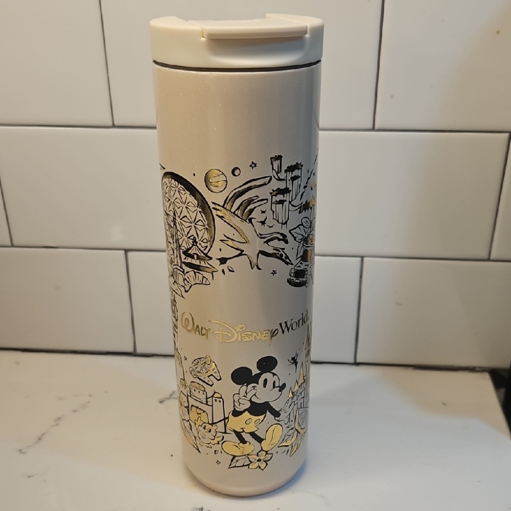 Disney Gold and Cream Dining Thermos with Stylish Design